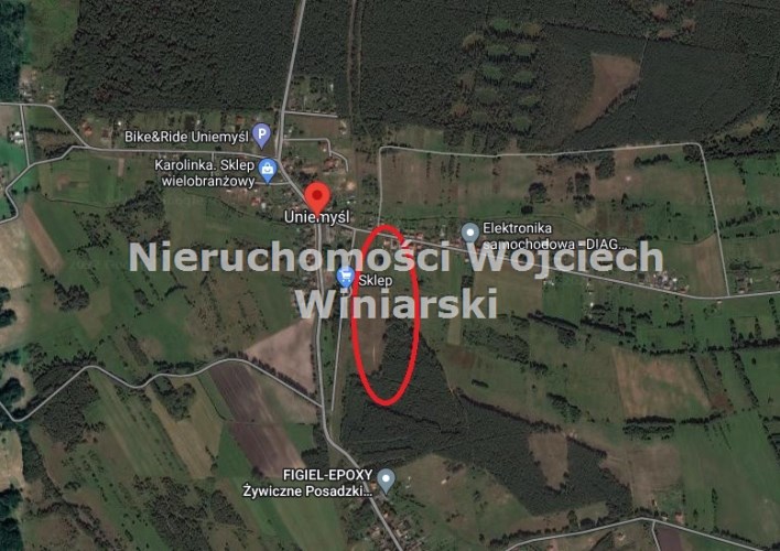 działka budowlana Uniemyśl