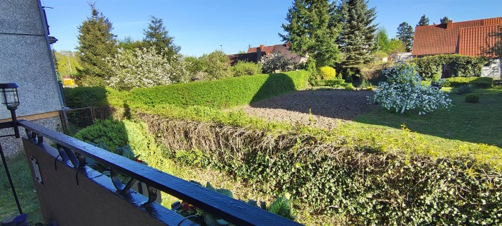 balkon widok na ogródki